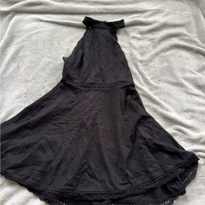 Lulus Elegant Black Halter Dress